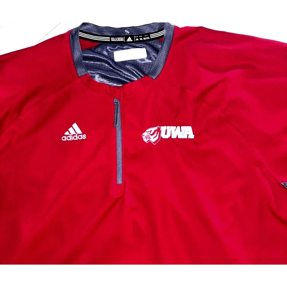 Adidas University of West Alabama Tigers (UWA) Quarter-Zip Pullover 3XL
